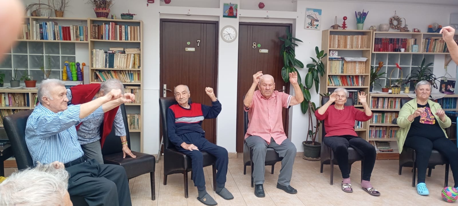 Gimnastică în bibliotecă
